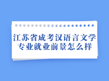 江苏省成考汉语言文学就业前景