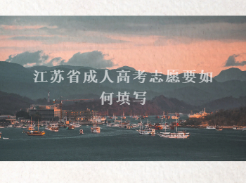 江苏省成人高考志愿