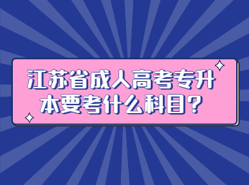 江苏省成人高考专升本