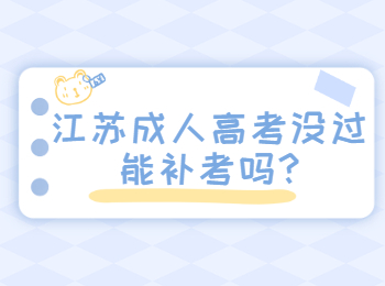 江苏成人高考没过能补考吗