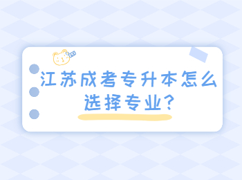 江苏成考专升本怎么选择专业