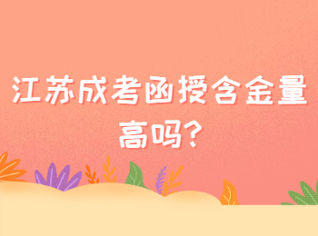 江苏成考函授含金量高吗