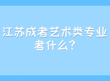 江苏成考艺术类专业考什么