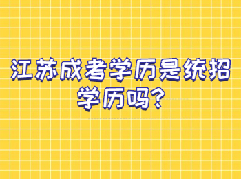 江苏成考学历是统招学历吗