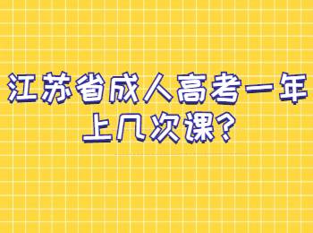 江苏省成人高考一年上几次课