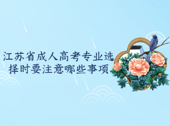 江苏成考 江苏省成人高考专业