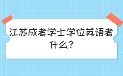 江苏成考学士学位英语考什么
