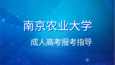 南京农业大学成人高考报名流程