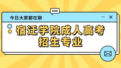 2024年宿迁学院成人高考招生专业
